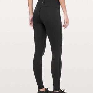 Lululemon Wunder Under High-Rise Tight *Mix & Mesh 28" Black